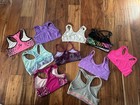 Sports Bras Youth Girls      Size Small med  lot Of 10 So  2 Each   Multi Color 
