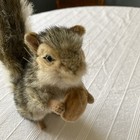 Hansa Squirrel Plush Eating Acorn Nut Realistic Looking Plush 2010
