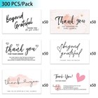 300pcs Thank You For Supporting My Business Cards  6 Styles-2  X 3 5  Small C   