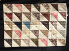 Antique 1840 - 1850 Hourglass Quilt Block  Pillow Cover