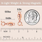 Strong Magnetic Necklace Clasps And Closures rose Gold And Silver Plated Jewelry