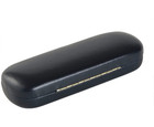 Hard Shell Eyeglass Case Clamshell For Small Frames  Reading Glasses  navy 