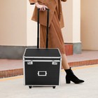 Locking Mobile Business Case  Aluminum Alloy File Lock Box  Hand Pull File Case