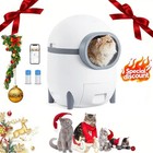      New Smart Auto Self-cleaning Cat Litter Box W app Control Multi-cat Safety