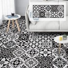 Peel And Stick Floor Tile Black And White  Vinyl Flooring 7 87 X 7 87 Inch 10pcs
