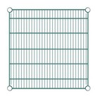 Green Epoxy Coated Wire Shelving Section 24  Widths 8 Sizes Available Regency