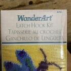 Vintage Caron Wonderart Latch Hook Rug Kit Rainbow Flier Dragonfly New Sealed