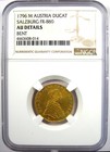 1796 Austria Gold Ducat Franz Ii Coin 1d - Certified Ngc Au Details - Rare 