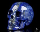 Gemstone 2 0  Lapis Lazuli Hand Carved Crystal Skull  Realistic  Crystal Healing