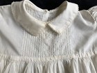 Vintage White Cotton Little Girl s Dress Pin Tucks Embroidery Much Hand Stitched
