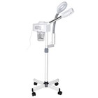 2in1 Facial Steamer On Wheels Ionic Ozone W 5x Magnifying Lamp Hot Mist Function