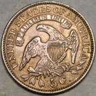 1829 1829 Capped Bust Silver Half Dime Rare Repunch Date   appealin Beautiful Tone