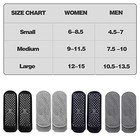  Unisex Non Slip Grip Socks With Medium 4 Pairs-black dark Grey blue light Grey