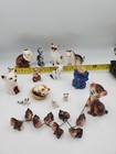 Vintage Cat Kitten Figurines Lot O 13 Ceramic Porcelain As Is Read