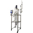 20l Jacketed Reactor 110v Double-layer Glass Reactor  Laboratory Jacketed Glass