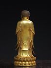 8  Old Antique Tibet Tibetan Buddhism Temple Bronze Gilt Amitabha Buddha Statue