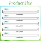 25 Pcs Abs Plastic Round Tubes 5 Sizes 2mm  3mm  4mm  5mm  6mm  White 