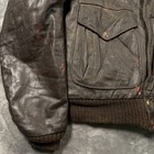 Vintage Bukman G-1 Flight Leather Bomber Jacket Mens 40 Black Sherpa Lined Rare