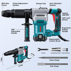 Demolition Jack Hammer For Concrete  Lightweight 11 Amp Electric Demo Chipping