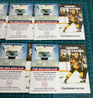 Vancouver Canucks Nhl Hockey Pocket Schedule Lot Of 10 1981 1982 Season Vtg