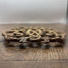 Vintage Virginia Metalcrafters 1950 Colonial Williamsburg Brass Cypher Trivet