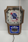 Vintage Pabst Blue Ribbon Lighted Pendulum Motion Clock - Mint Condition 