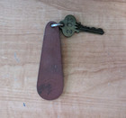 Vintage Brown Hotel Sulgrave New York Ny Room 203 Key Postage Keychain Rare