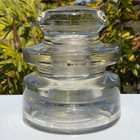 Cd220 Vtg Hemingray 670 Clear Glass Insulator Made In U s a  1-8
