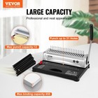 Vevor Binding Machine Comb Binding Machine 21 Holes 100 Pcs Binding Spines