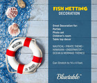 Fish Net Decoration Nautical Netting Decor - Fishing Net Decor  Mermaid Birthday