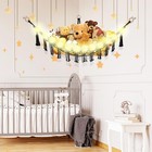 Stuffed Animal Hammock Large Corner Plushie Net Storage  Black