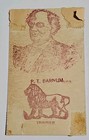 C H White Business Card Barnum Circus 1872-79 Cat Animal Man Railroad Engineer 