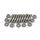Exhaust Manifold Stud Kit 9 Pcs 304 Stainless Steel Exhaust Manifold Bolts For H