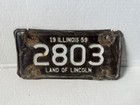 Vintage Lot Of 3 Illinois Motorcycle License Plates 1959-1960-1964 Collectible