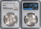 Usa Philippines 1907-s Silver Peso Ngc Ms-63