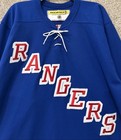 Vintage Koho Nhl Flawed Mens Size Large New York Rangers Hockey Jersey Blue