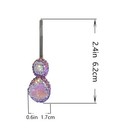 Amethyst Pearl Hair Clip Handmade Rhinestone Gold Tone Luxury Hair Accessory
