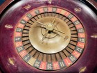 Vintage 1920   s 30   s Beautiful Mahogany Roulette Wheel  Made In Germany  12x3 5   