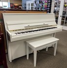1988 Kawai Ce-10 Upright Piano - Polished White
