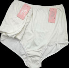 Lot Of 2 Vintage Lady Camille 100  White Cotton Granny Panties Size 13 Usa New