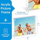 Acrylic Frame  6x8 Acrylic Picture Frame  Double Sided Magnetic Frameless 