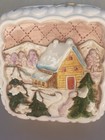 Himark Vintage Jello Mold Wall Decor  Winter Christmas Scene  Japan