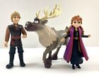 Frozen Action Figures Disney Toy Lot Kristoff  Sven   Anna Hasbro 4in 