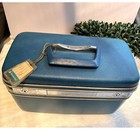 Retro Samsonite Silhouette Train Make Up Case Original Tag  Tray  Key Vintage