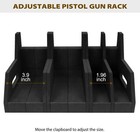 Gun Rack For 6 Handguns  Pistol Holder Organizer Accessories Gun Safe Organizer