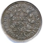 1804 C-9 R2 Anacs Ef45  crosslet 4  Stems  Draped Bust Half Cent  1 2c