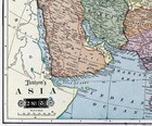1901 Tunison Map Asia China Tibet Nepal India Japan Arabia Persia Siberia Korea