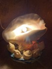 Vintage 50   s Conch Shell Lamp Seashell Beach Nightlight Coastal Decor Working 