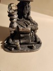 Myth   Magic Pewter Wizard The Scribe Wizard   Desk  A g Slocombe Figurine
