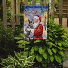 Caroline s Treasures Australian Cattle Dog Santa Claus Garden Flag Fnt1003gf